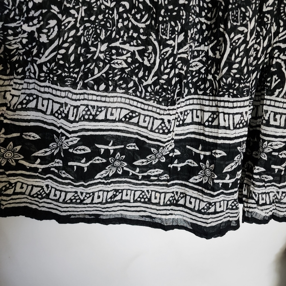 Vintage Derek Heart Boho Broomstick Midi Skirt - Picture 5 of 11